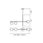 Pendente Hills Cobre Polido 3l G9 Spotline 806/3