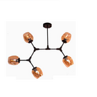 Pendente Hive  Preto E Vidro Champagne Sky-3030 Skylight