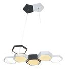 Pendente Hive Preto E Branco Led 67w 4690lm 3000k 78x40x25cm