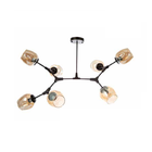 Pendente Hive Preto E Vidro Champagne Sky-3029 Skylight