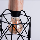 Pendente Holz De Aluminio E Madeira