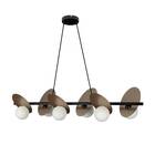 Pendente Ibira 100cm 6 Cupula Vidro + 6x G9 Bf Bella Hl011m S