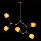 Pendente Ieda Ouro Cupula Vidro Br Idl011-wmg Starlux + 5 Led