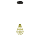 Pendente Industrial Aramado Balão Dourado