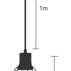 Pendente Industrial Aramado Sino Preto