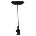 Pendente Industrial C/ Interruptor Popy Retro Preto
