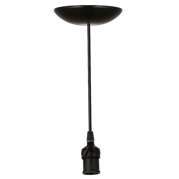 Pendente Industrial C/ Interruptor Popy Retro Preto