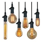 Pendente Industrial C/ Interruptor Popy Retro Preto