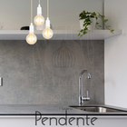 Pendente Industrial Cabo Tecido Duplo Cq Vintage Pessego