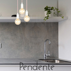 Pendente Industrial Cabo Tecido E27 Vintage Cozinha Bancada R