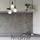 Pendente Industrial Cabo Tecido E27 Vintage Marrom