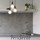 Pendente Industrial Cabo Tecido Triplo Cq E27 Vintage Marrom