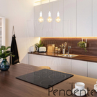 Pendente Industrial Cabo Tecido Triplo Cr Vintage Pessego