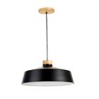 Pendente Industrial Em Metal 30cm Preto Madedelustre Bivolt