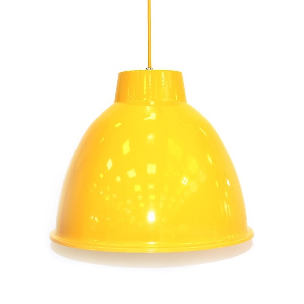 Pendente Industrial Ø43cm Amarelo para 1 Lâmpada E27
