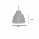 Pendente Industrial Ø43cm Amarelo para 1 Lâmpada E27