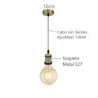 Pendente Industrial Vintage Mesa Bancada Cozinha Passa Prato