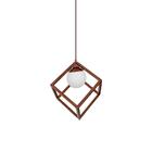 Pendente Infinity Cubo Inclinado Cobre
