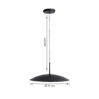 Pendente Internas Preto Com LED Branca Spot Line