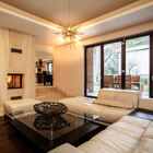 Pendente Interno 12 lâmpadas Dourado Aço e Vidro Orluce