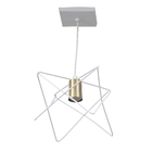 Pendente Interno 1 Lâmpada Branco Metal Zaggy Pantoja & Carmona