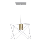 Pendente Interno 1 Lâmpada Branco Metal Zaggy Pantoja & Carmona