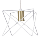 Pendente Interno 1 Lâmpada Branco Metal Zaggy Pantoja & Carmona