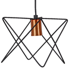 Pendente Interno 1 Lâmpada Preto Metal Zaggy Pantoja & Carmona