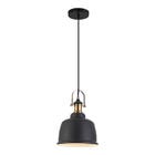 Pendente Interno 1 Lâmpada Preto Metal Soho Blumenau