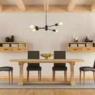 Pendente Interno 4 lâmpadas Preto Alumínio Xis Auremar