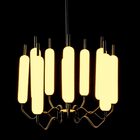 Pendente Isis Zr117-bk Preto Fosco E Branco 60 Cm Led 80w Sta