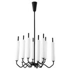 Pendente Isis Zr117-bk Preto Fosco E Branco 60 Cm Led 80w Sta