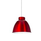 Pendente Istambul Em Alumínio Vermelho Cereja 42cm 1e27