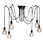 Pendente Itamonte Socket Preto 6xe27 0136/6 Pt/dr