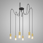 Pendente Itamonte Socket Preto 6xe27 0136/6 Pt/dr