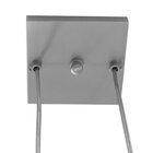 Pendente Jabuti Na Cor Prata Para 7 Lâmpadas E27 Bivolt