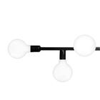 Pendente Jabuti Seven Na Cor Preto Para 7 Lâmpadas E-27