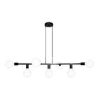 Pendente Jabuti Seven Na Cor Preto Para 7 Lâmpadas E-27