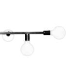 Pendente Jabuti Seven Na Cor Preto Para 7 Lâmpadas E-27