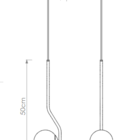 Pendente Jabuticaba Angular Globo Vidro Inclinado Dourado