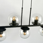 Pendente Jabuticaba B/5 Preto C/ Globo Transparente