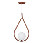 Pendente Jabuticaba Gota Globo Vidro Cobre