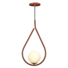 Pendente Jabuticaba Gota Globo Vidro Cobre