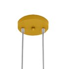 Pendente Jabuticaba Triplo Dourado Fosco Globo Transparente