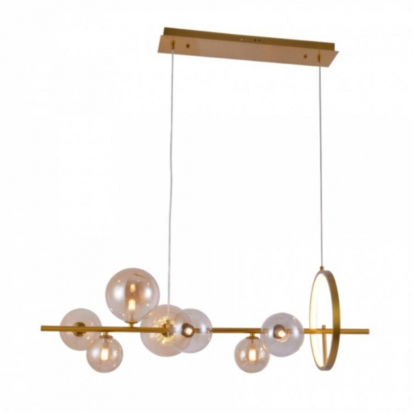 Pendente Janor Dourado Led 3000k 18w Bivolt Nordecor 2272