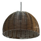 Pendente Junco Meia Bola 35x25 - Marrom Café St374