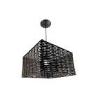 Pendente Junco Quadrado 35cm - Tabaco