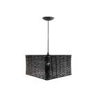 Pendente Junco Quadrado 35cm - Tabaco