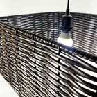 Pendente Junco Quadrado 35cm - Tabaco