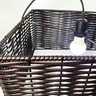 Pendente Junco Quadrado 35cm - Tabaco